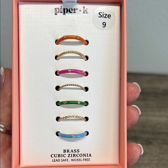 ✨Piper K | Stackable Ring Set | Size 9 - Picture 1 of 6